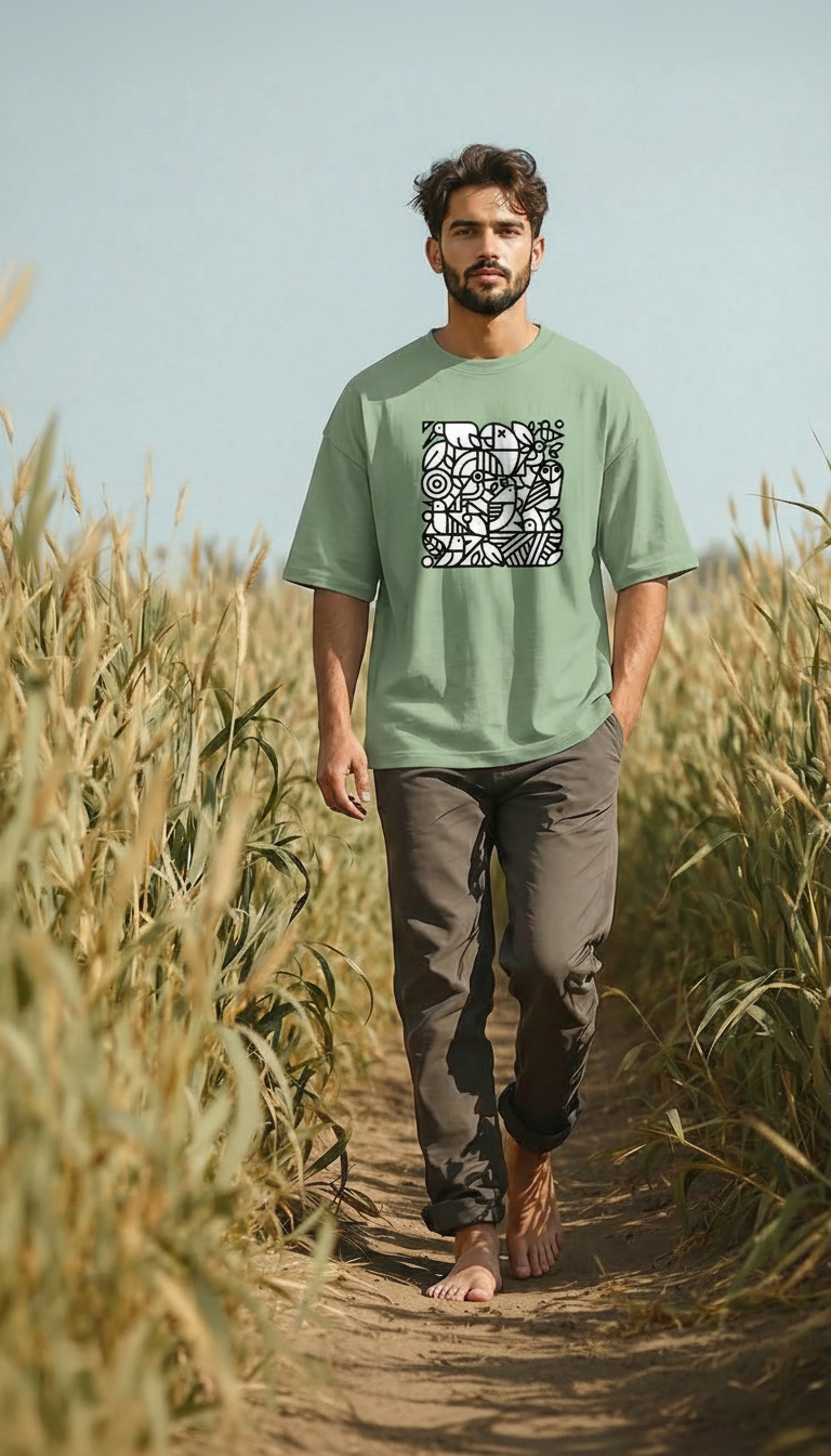 Unisex Terry Oversized Tee ECLX-25-113